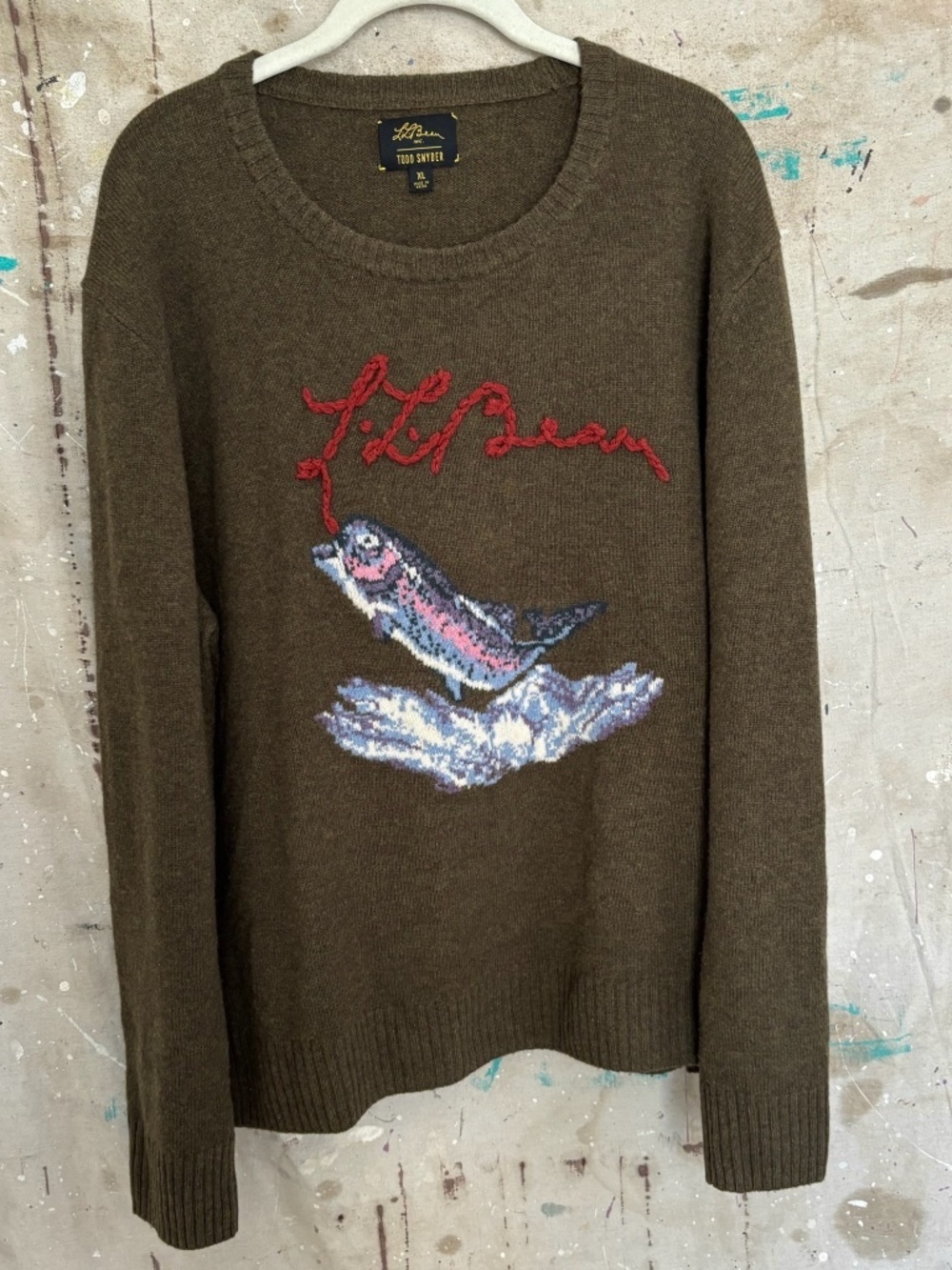 LL Bean x Todd Snyder Fish Heritage Sweater